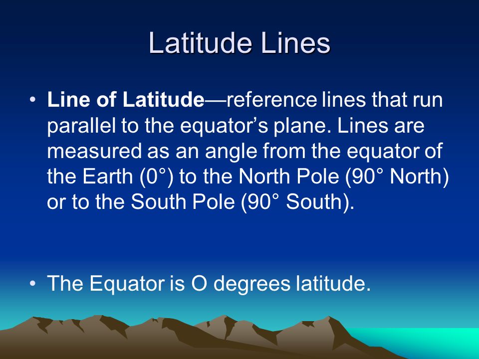 Latitude Lines