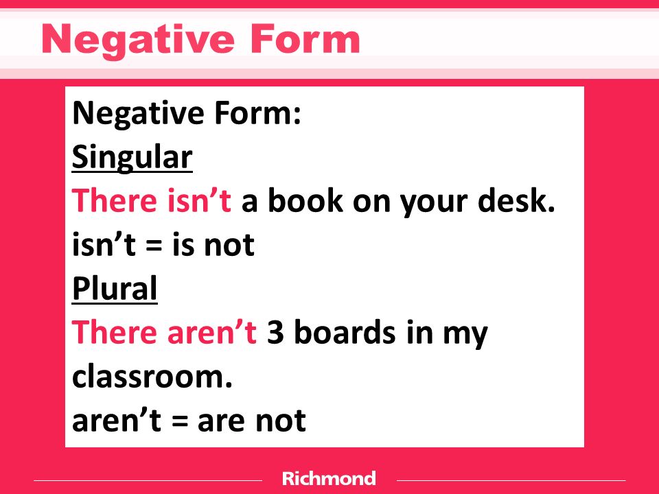 Like negative form