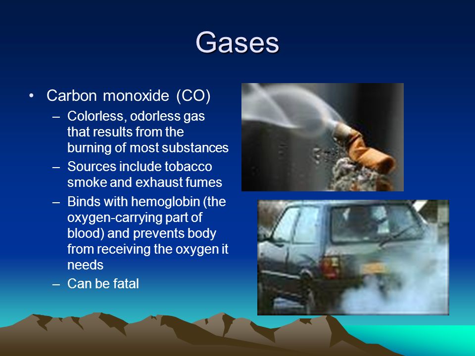 Gases Carbon monoxide (CO)