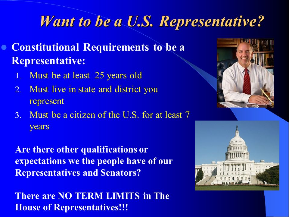 How To Become Us Representative