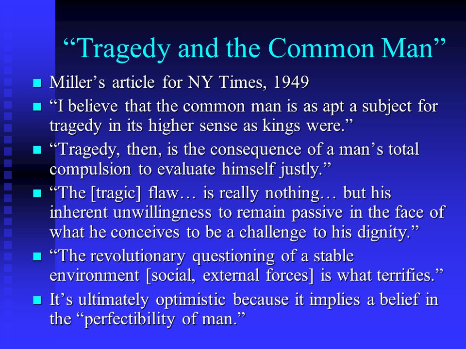 tragedy and the common man summary