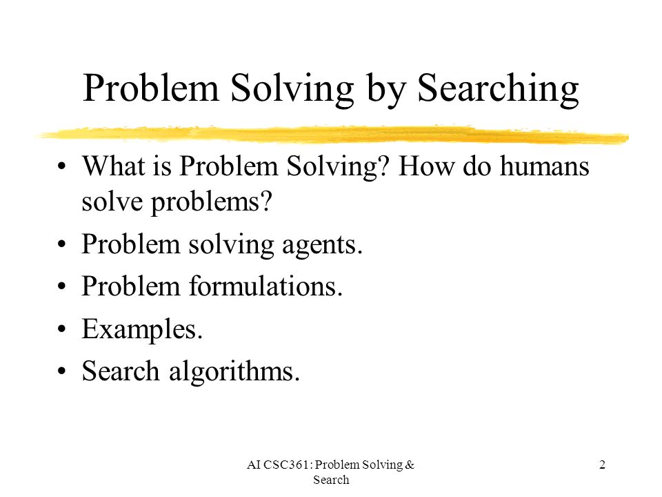 problem solving example