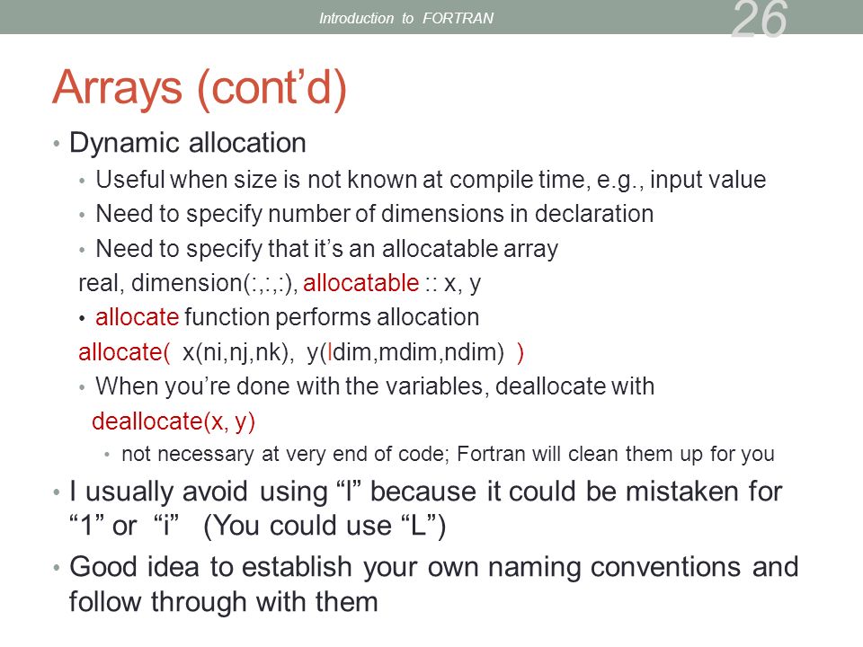 Introduction To Fortran Ppt Download