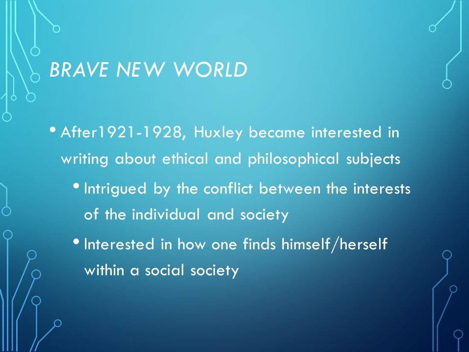 Реферат: Brave New World The Advancement Of Science