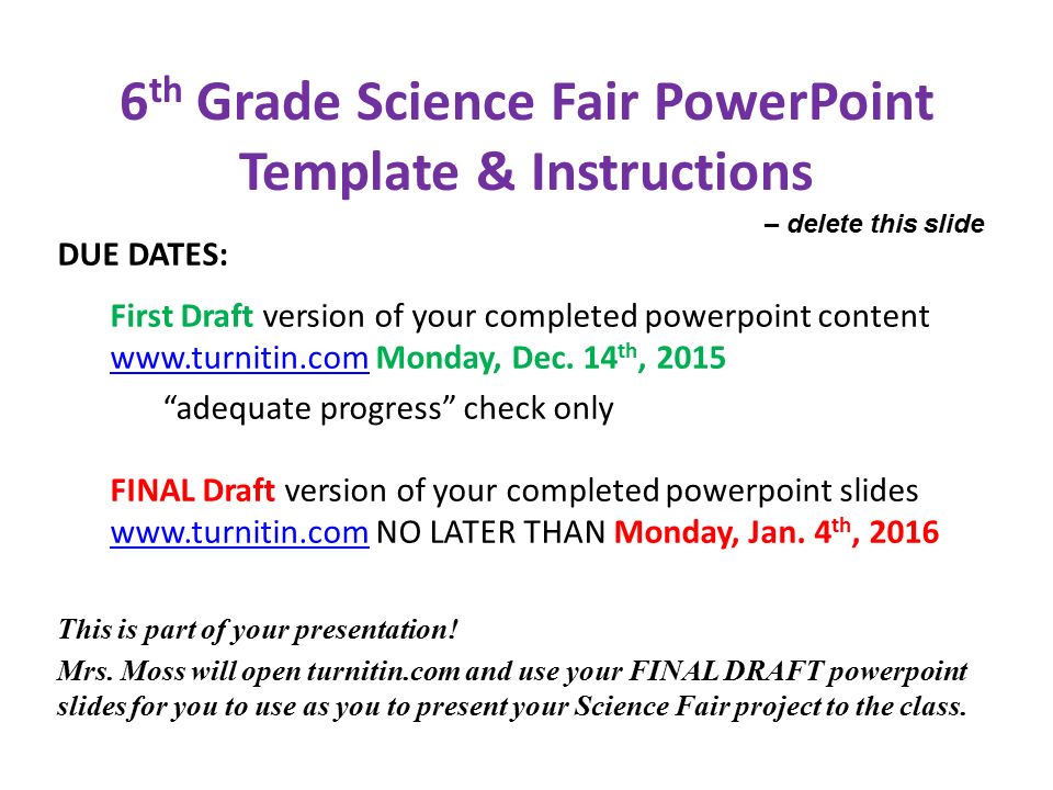 Science Project Powerpoint Template from slideplayer.com