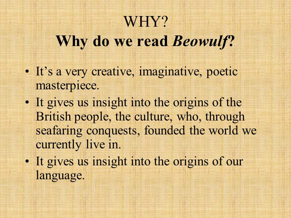 why read beowulf