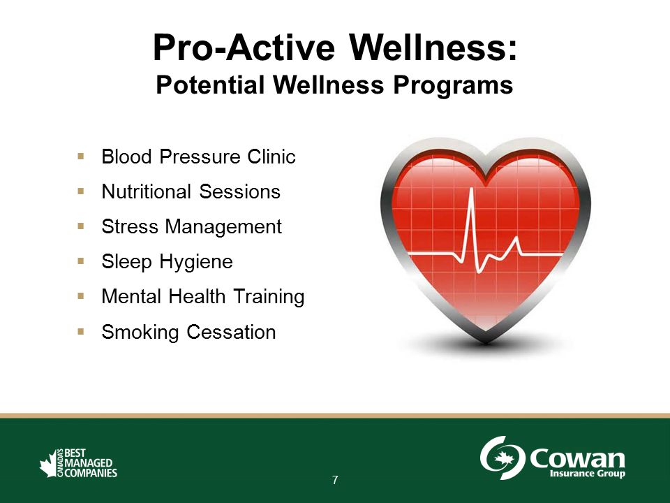 Potential Wellness Programs