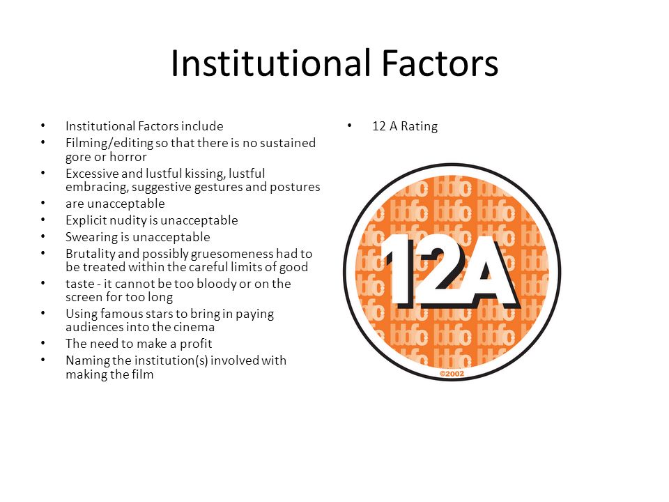 Institutional Factors