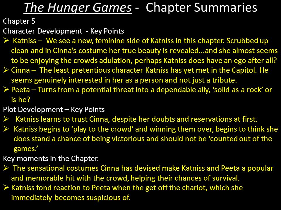 summary of the hunger games series