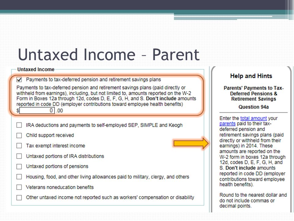 form 1040 untaxed income
 Financial Aid Application Process - ppt video online download