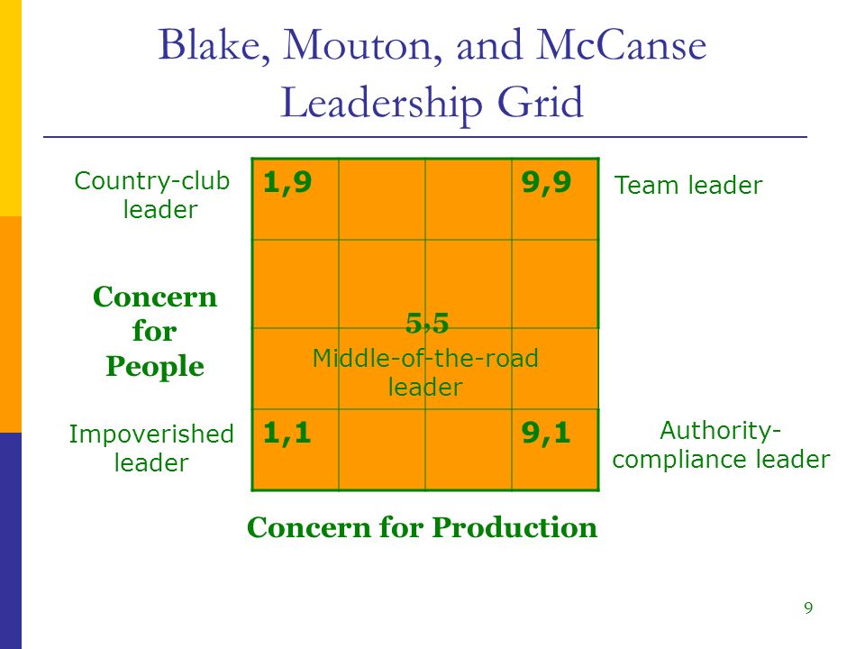 blake and mouton leadership grid