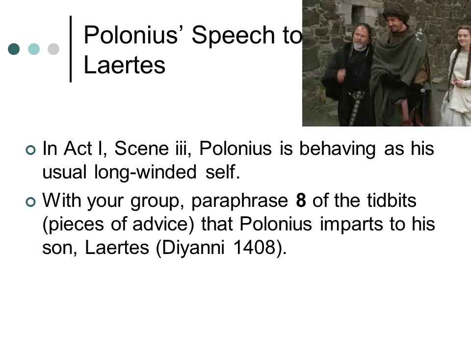 polonius advice to his son summary