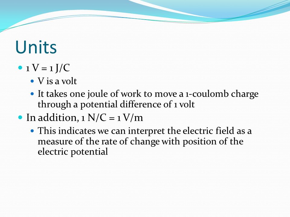 Electric Potential Ppt Download