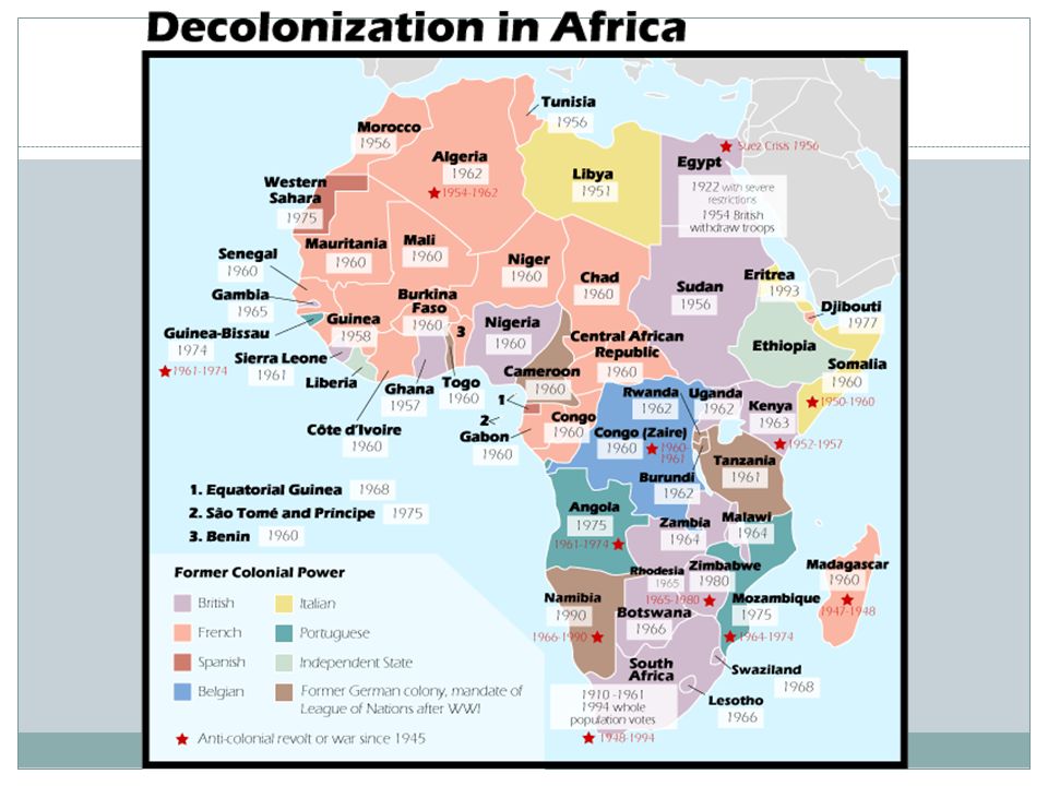 Азия и африка после второй мировой. Деколонизация Африки карта. Карта деколонизации Азии и Африки. Страны получившие независимость после второй мировой войны. Страны добившиеся независимости после второй мировой.