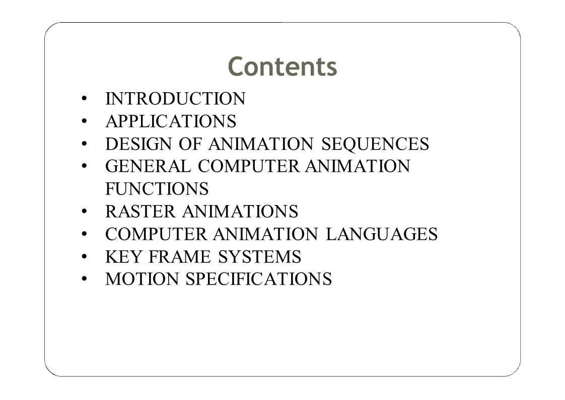 Computer Graphics Chapter 12 Computer Animation. - ppt video online download