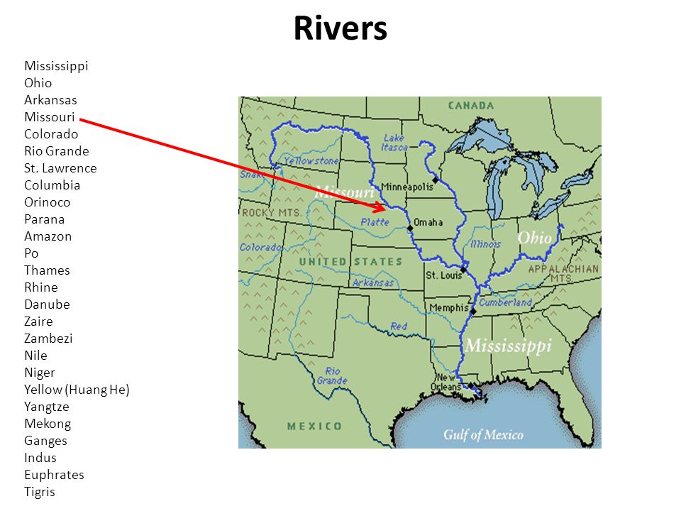 Карта реки колорадо - 89 фото