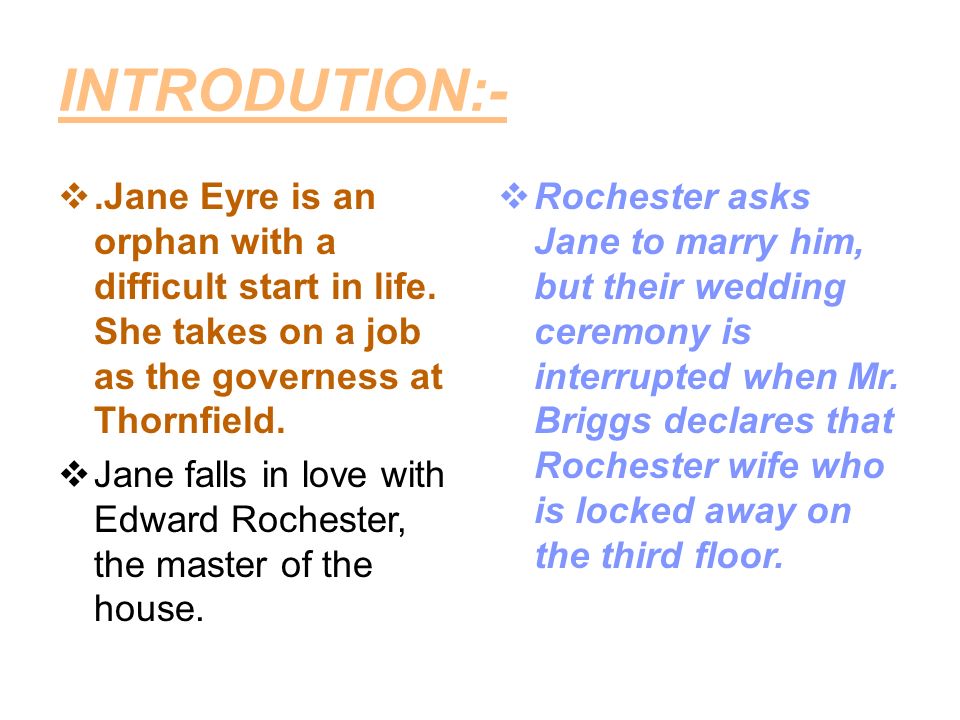 PRESENTATION ON JANE EYRE (Summary) - ppt video online download