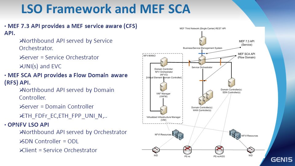 LSO Framework and MEF SCA