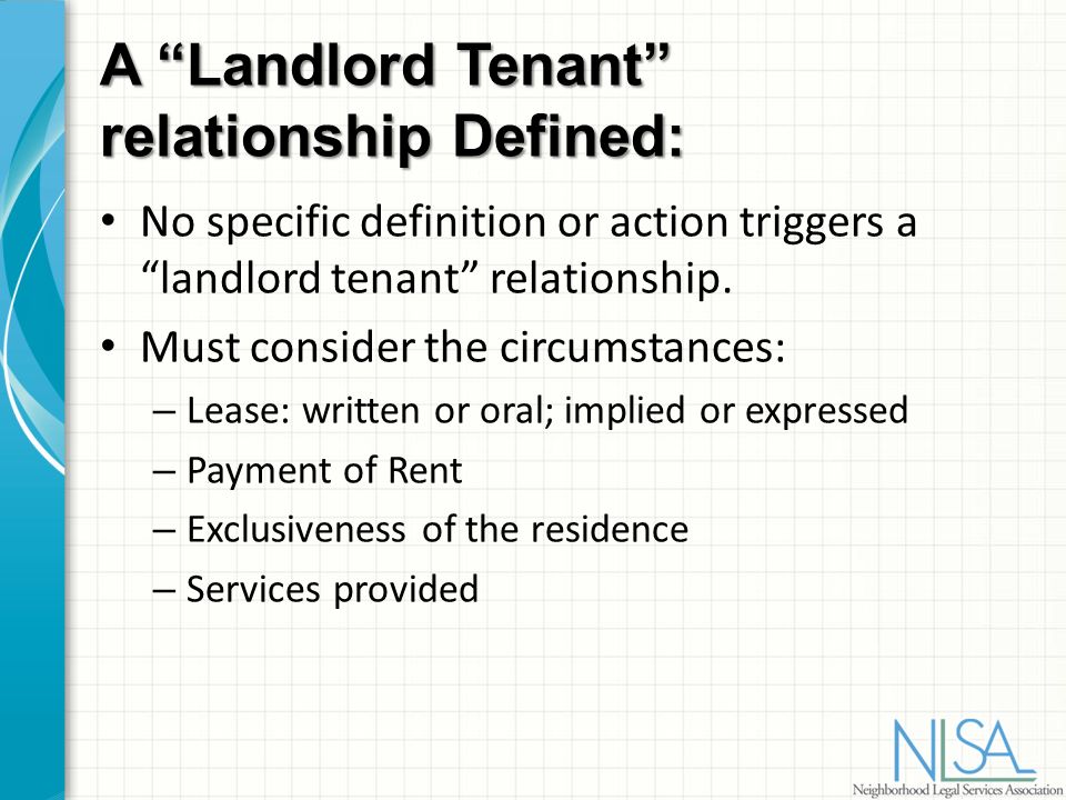 The BASICS of LANDLORD TENANT LAW - ppt video online download