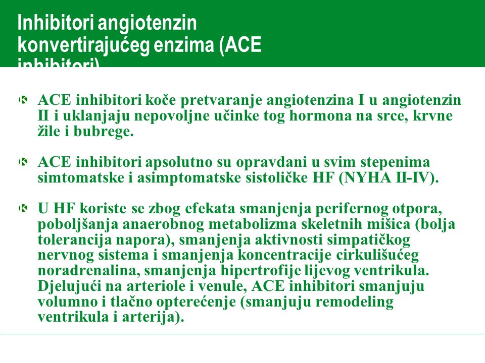 inhibitori angiotenzin konvertirajućeg enzima hipertenzije)