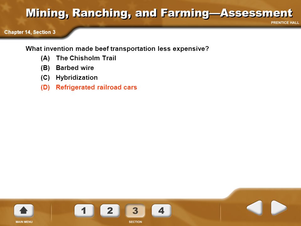 Mining, Ranching, and Farming—Assessment