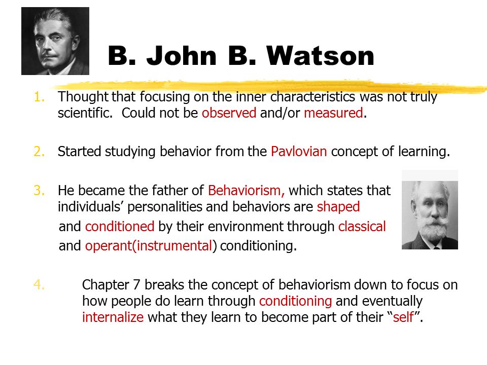 john b watson theory