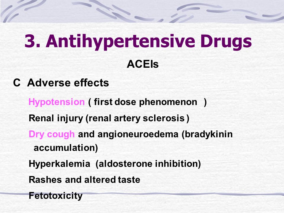 DrKnowledge - AntiHypertensive Side effects