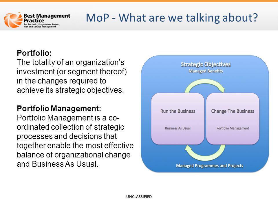 Management of Portfolios (MoP™) Overview - ppt video online download