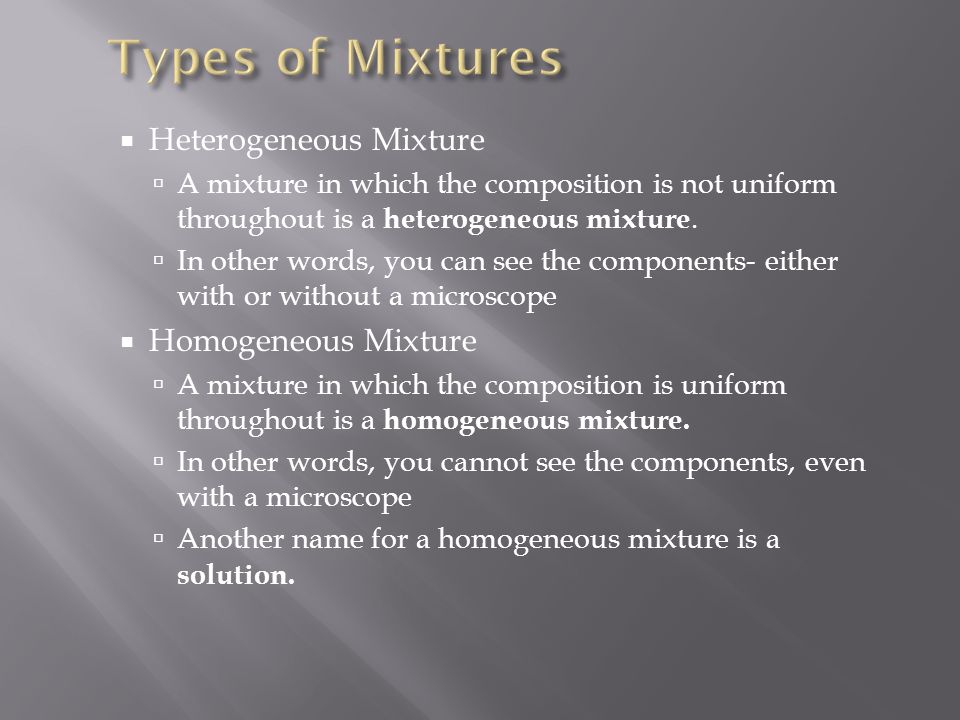 Mixtures Chemistry ppt video online download