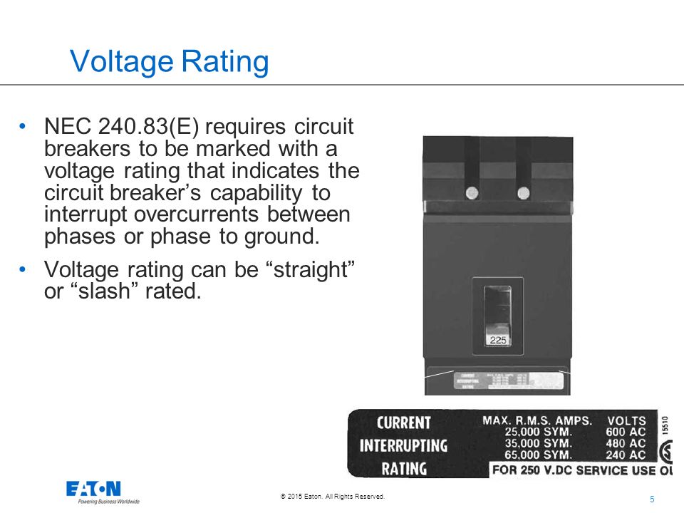 Stumped by the Code? Requirements for Slash Versus Straight Voltage Rated  Breakers and More