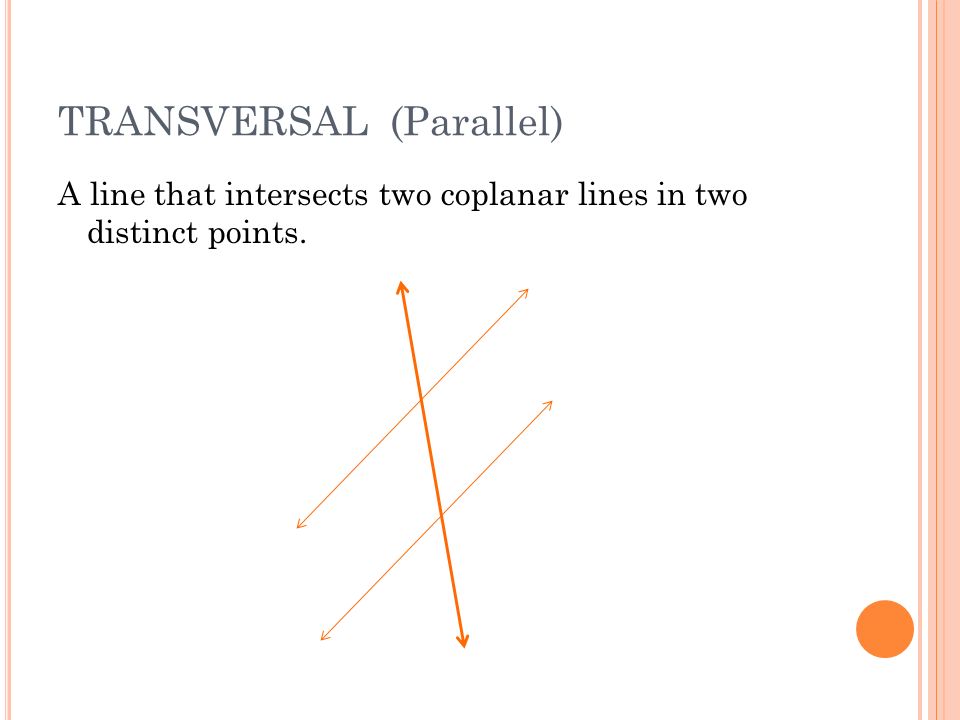 TRANSVERSAL (Parallel)