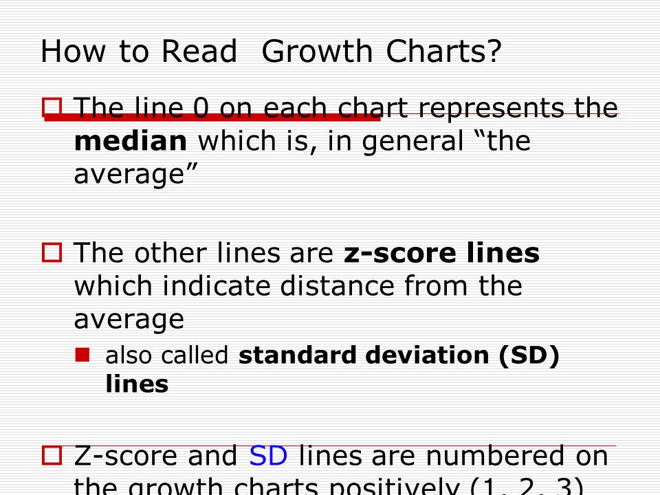 How To Read The Growth Chart