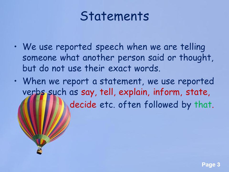 Reported Speech Statements. Reported Speech Statements правила. Reported Speech reported Statements. Reported Speech Statements 6 класс упражнения. Say the following statements in reported speech