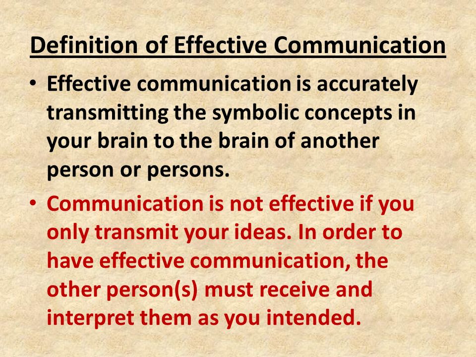 Define communication. The effectiveness of communicative means.