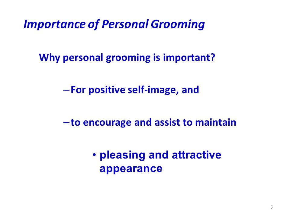 importance of personal grooming