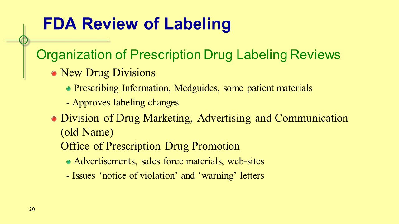 fda drug labeling requirements