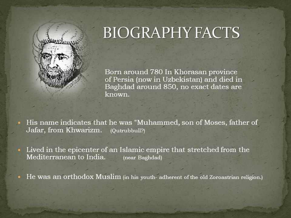 muhammad ibnu musa al khawarizmi