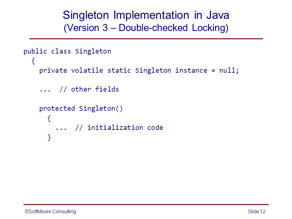 How to implement Singleton Design Pattern in Java using Double Checked  Locking Idiom? [Solved], by Soma, Javarevisited