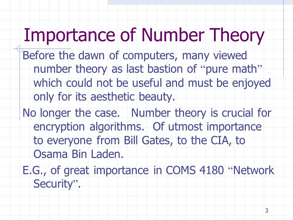 basic number theory powerpoint basic number theory powerpoint