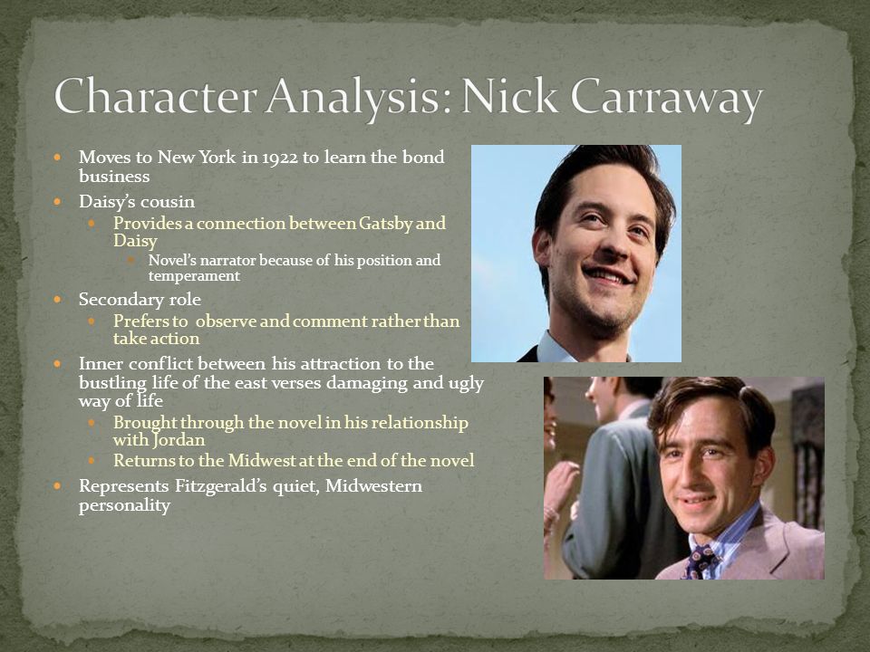 characteristics of nick carraway