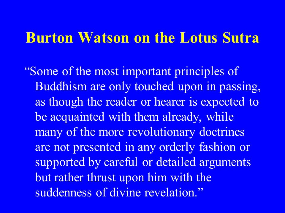 The Lotus Sutra. - ppt video online download