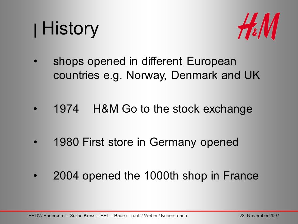 Hennes & Mauritz – the clothing company - ppt download