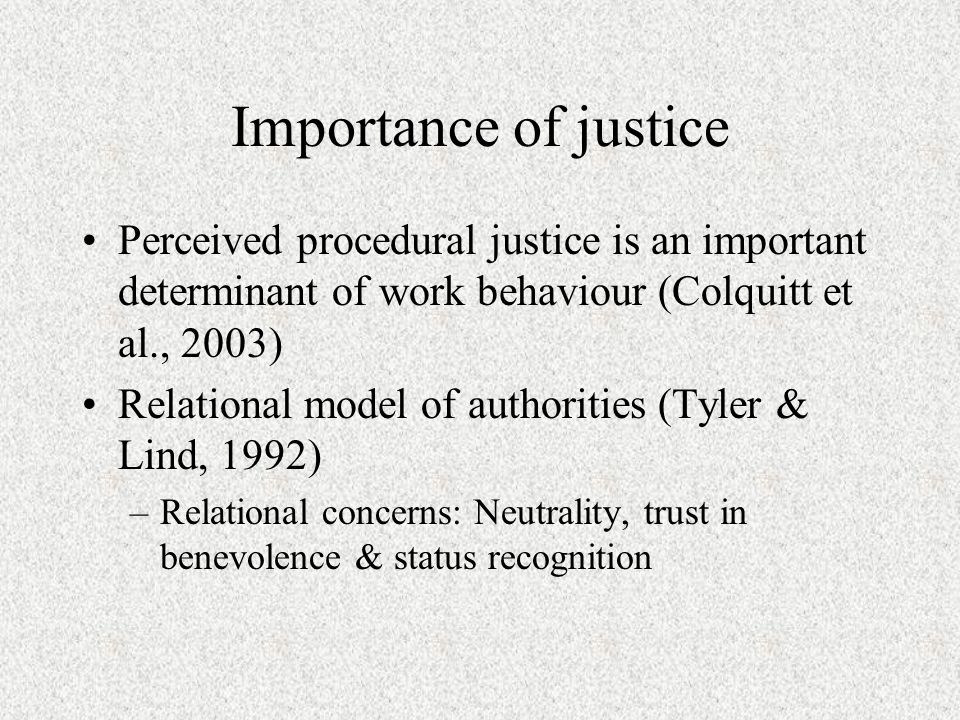 short essay on importance of justice