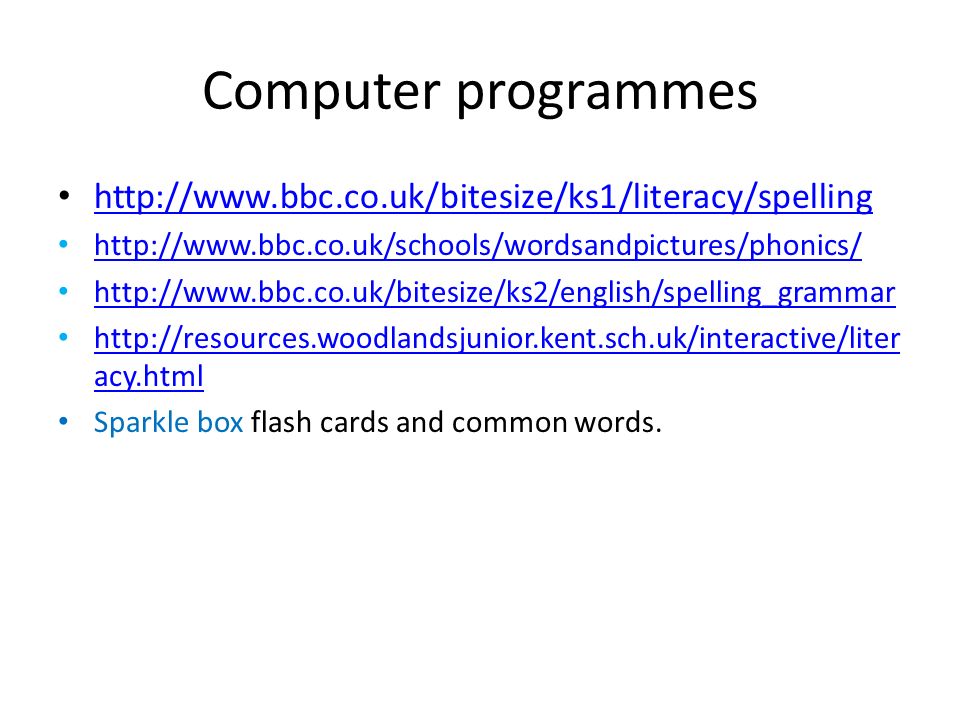 Computer programmes