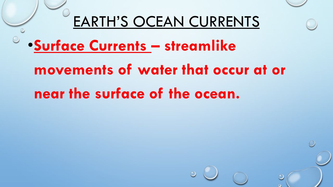 Earth’s ocean currents