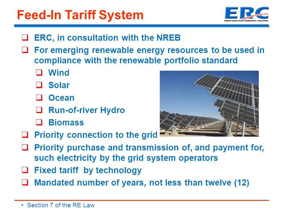 What Is Feed In Tariff Philippines