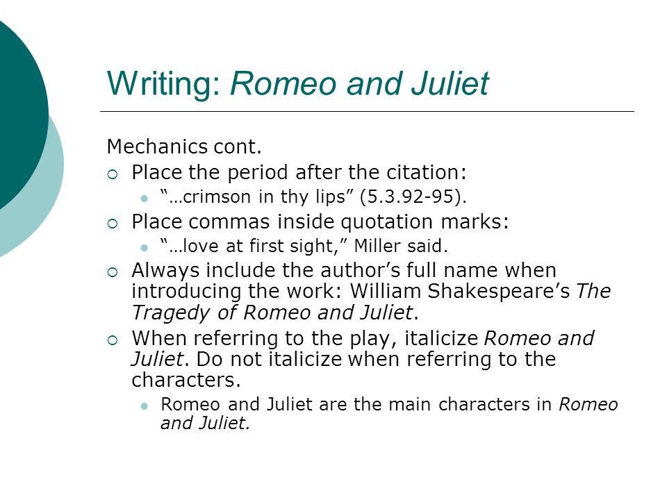 Romeo And Juliet Analysis Ppt Download