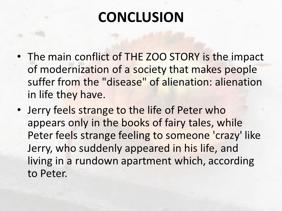 the zoo story character analysis
