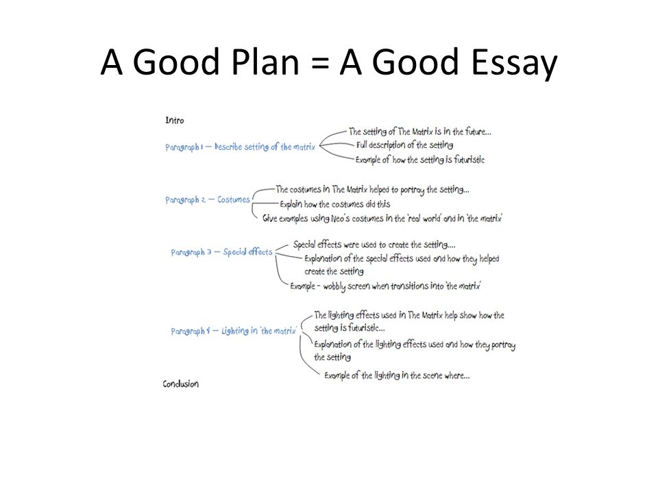 how to make an essay plan