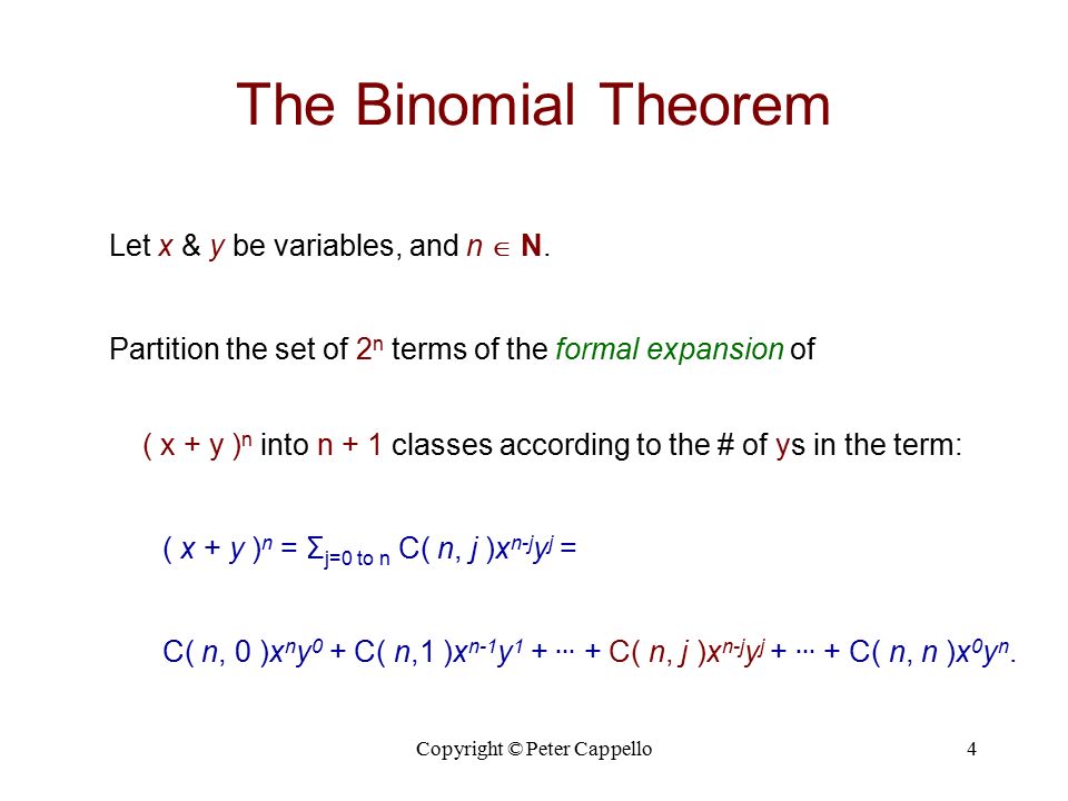 Binomial Coefficients Selected Exercises Ppt Video Online Download